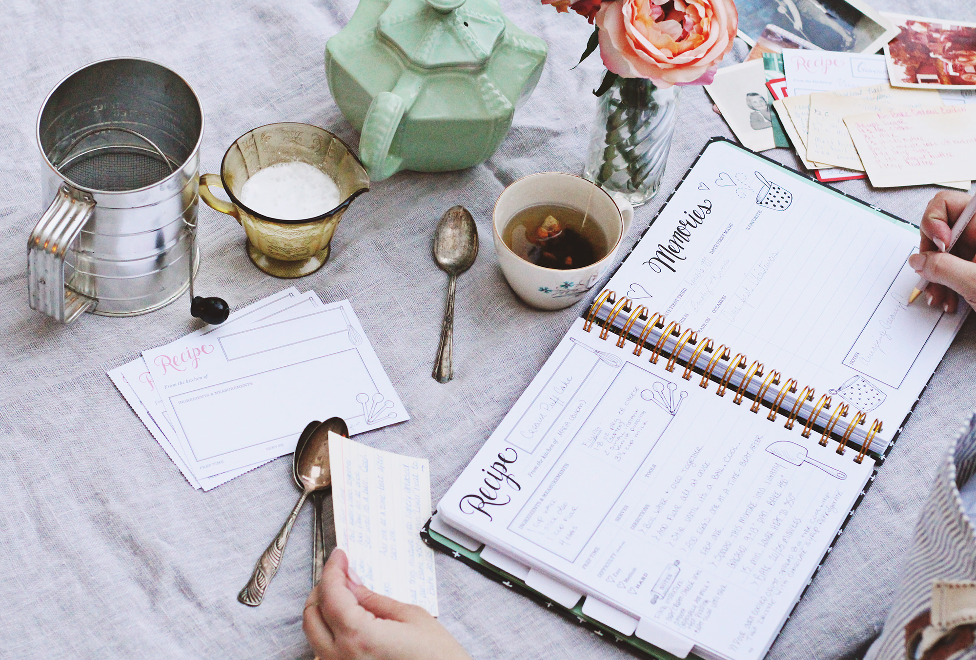 The Keepsake Kitchen Diary is a DIY recipe and Memory Keeper by Lily & Val.