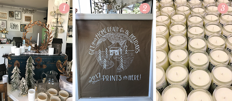 Lily & Val Presents: Pretty Ordinary Friday #73 with Holiday Flagship store reset, Kraft paper holiday window art and Candelles "Cozy Winter Vibes" candles