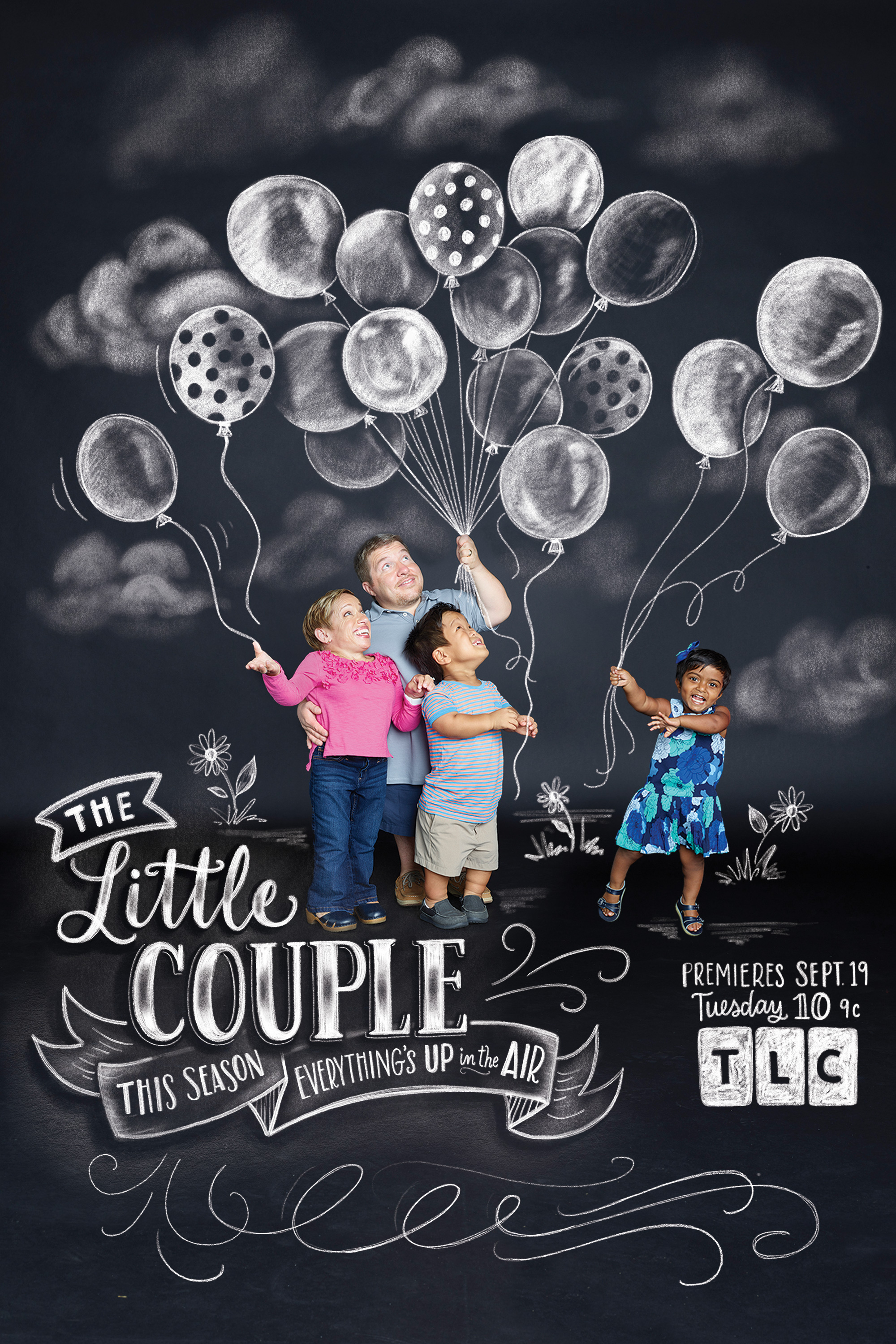 Lily & Val chalk art for the Little Couple on TLC