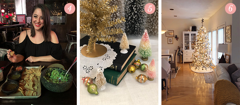 Lily & Val Presents: Pretty Ordinary Friday #99 with chips and guacamole in Vegas, little Christmas baubles and early Christmas tree decorating