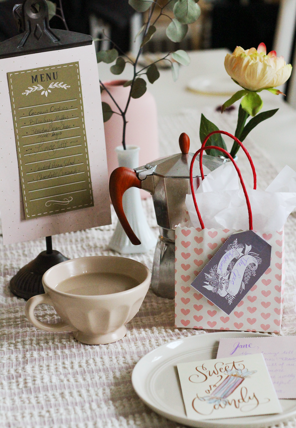 Galentine's Day Get Together Tablescape Inspiration 