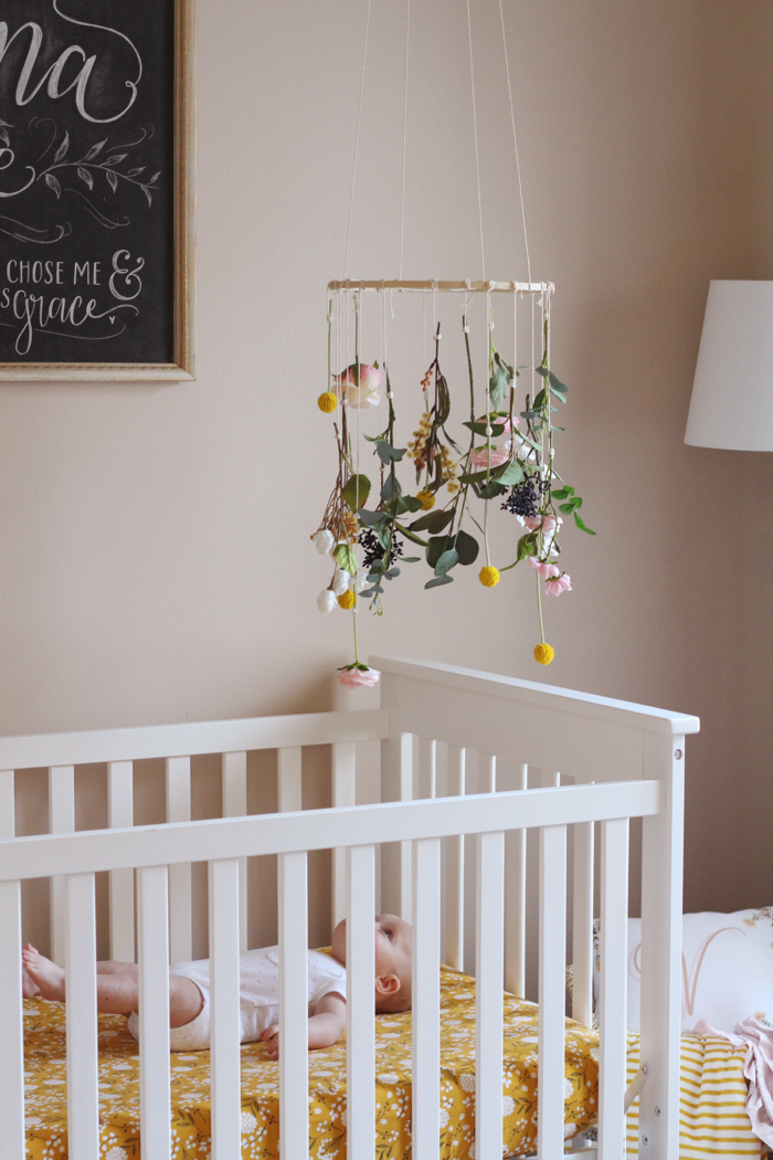 DIY Hanging Flower Mobile - Lily & Val Living