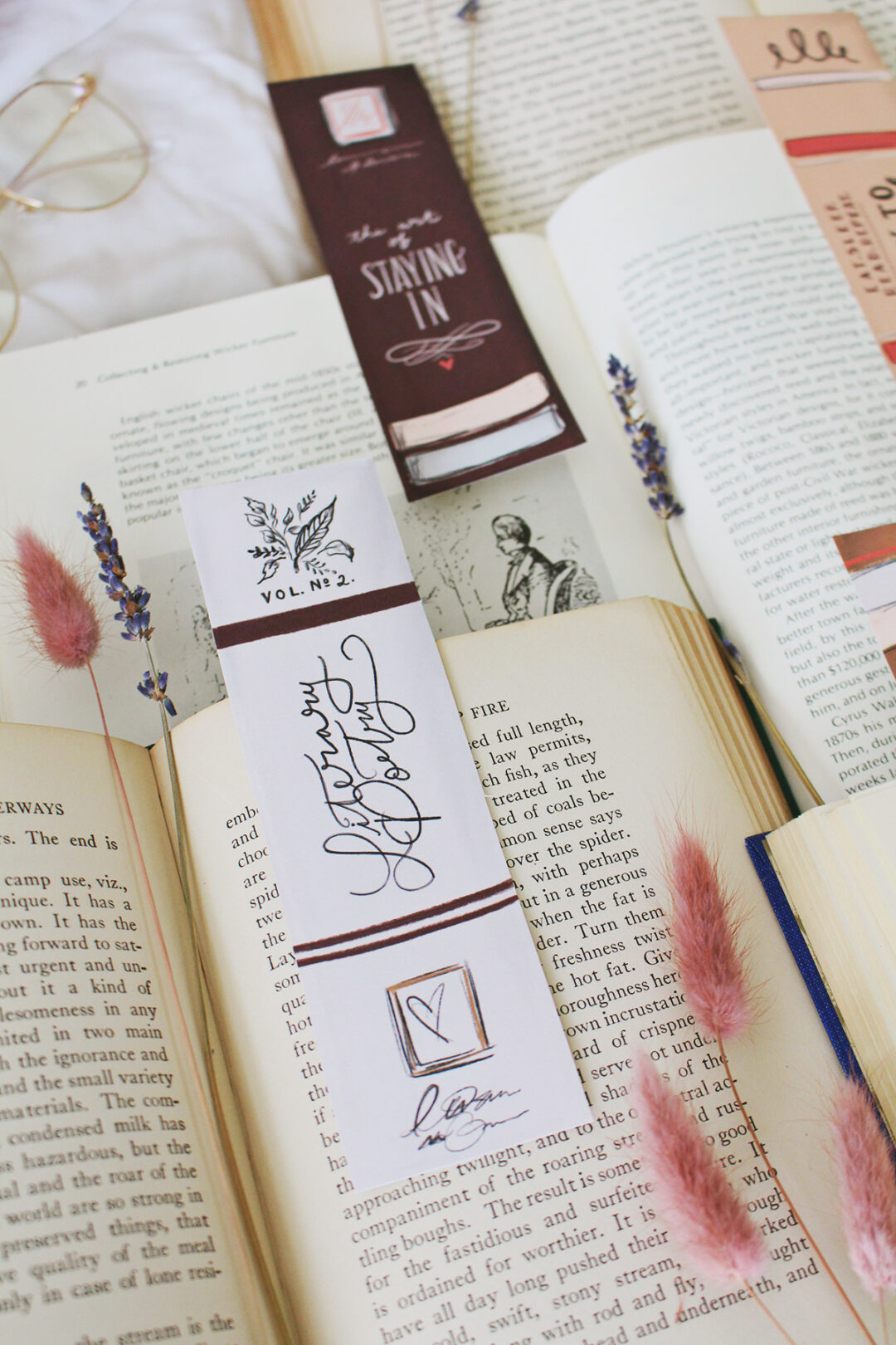 Book Spine Bookmarks - A Free Digital Download - Lily & Val Living